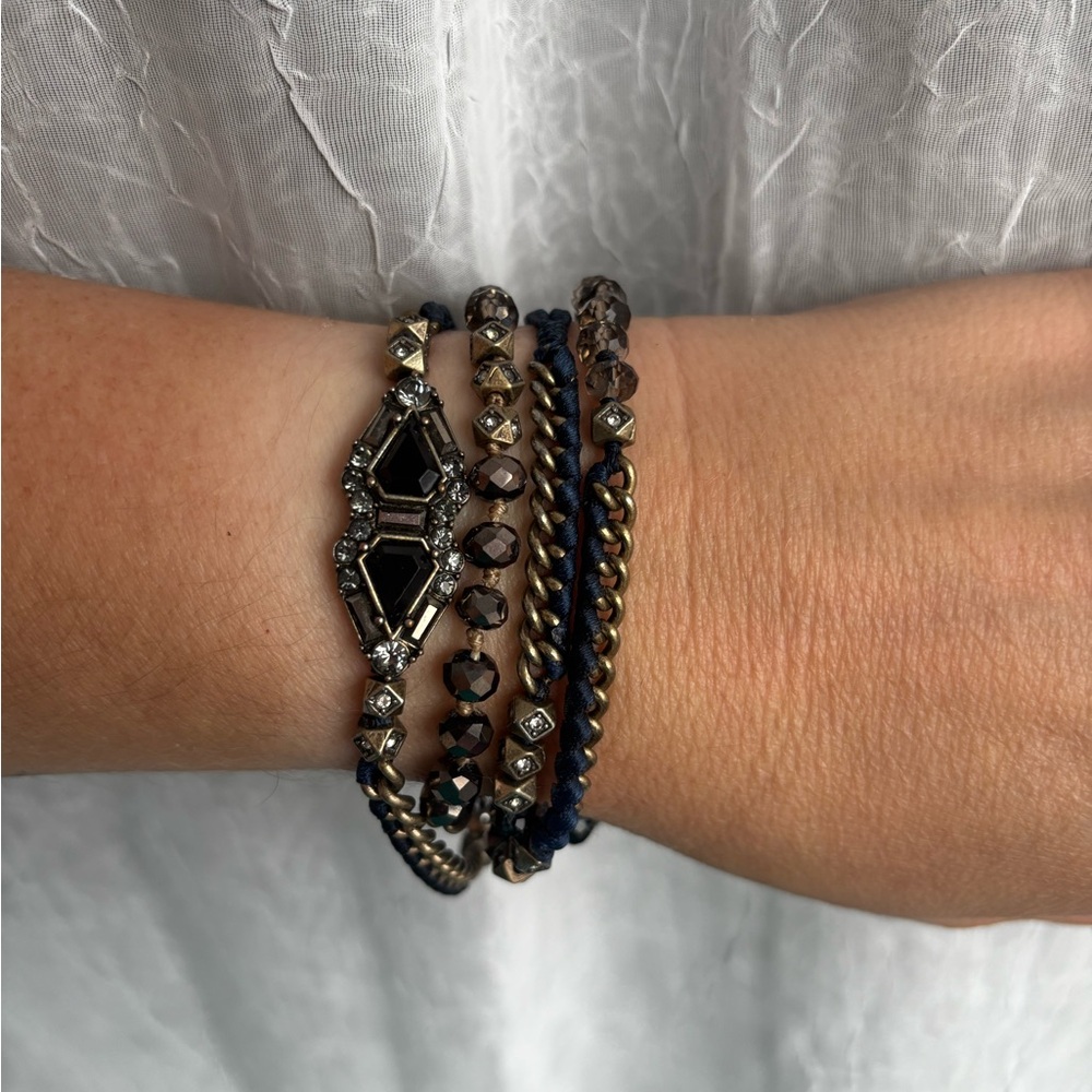Chloe & Isabel Navy wrap Bracelet